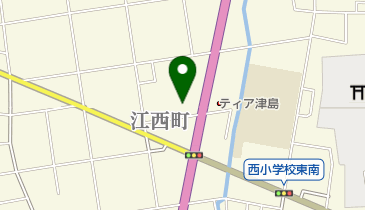 少林寺拳法津島西道院の地図画像