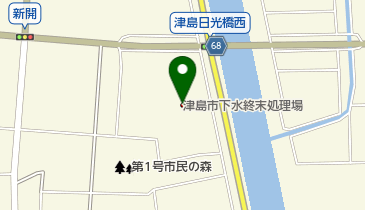 津島市役所 下水終末処理場の地図画像