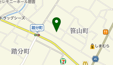 坂田クリーニングの地図画像