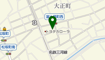 横井硝子店の地図画像