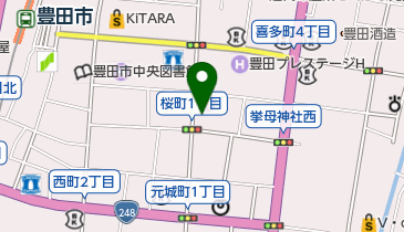 山六花鰹店の地図画像