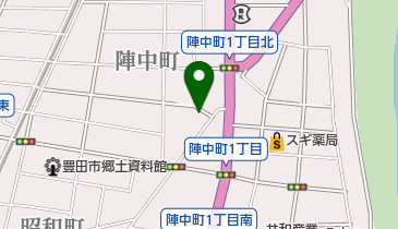 陣中しゆざん塾の地図画像