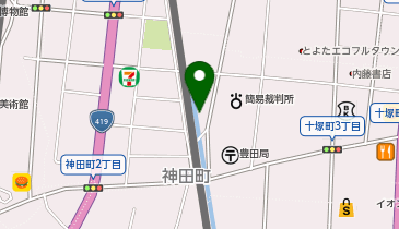 愛知県土地家屋調査士会豊田支部の地図画像