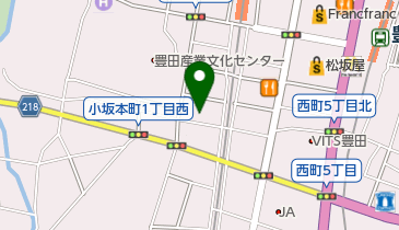 こうさか呉服店の地図画像