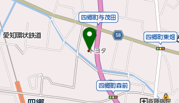 愛知トヨタ自動車株式会社 猿投営業所の地図画像