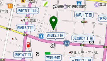 シキシマ商店の地図画像