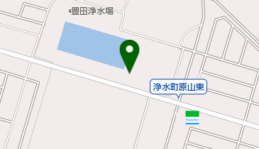 愛知県豊田浄水場の地図画像