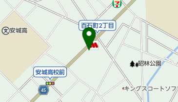 大屋自動車の地図画像