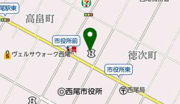 西尾・西尾東・一色ライオンズクラブの地図画像