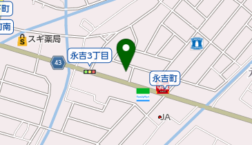 キッチンうめかわの地図画像