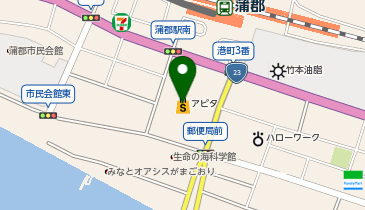 ミルフローラアピタ蒲郡店の地図画像