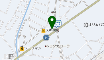 フジヨシ商店の地図画像