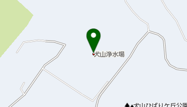 犬山浄水場の地図画像