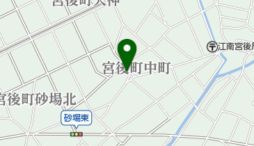 宮後中公会堂の地図画像