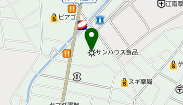 サンハウス食品労組の地図画像