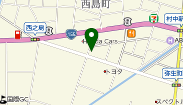 昌山自動車ガラス有限会社小牧営業所の地図画像