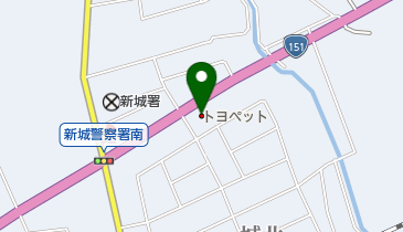 名古屋トヨペット株式会社新城店の地図画像