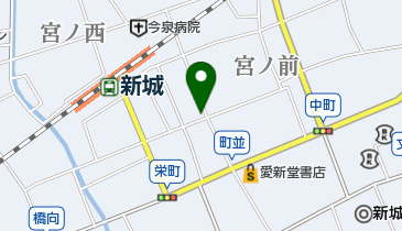 新城美容室の地図画像