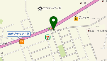 トヨタカローラ愛豊株式会社晴丘店の地図画像