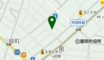 日本キリスト改革派豊明教会の地図画像