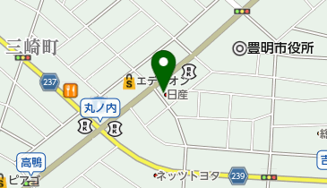 愛知日産自動車株式会社豊明店の地図画像