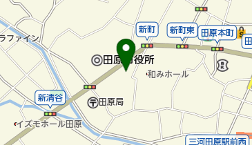 夏目理容館の地図画像