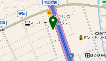 エースカーズの地図画像