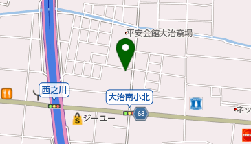 中野獣医科病院の地図画像