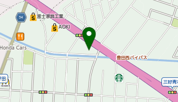メガネ赤札堂三好店の地図画像