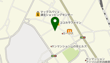 スポーツクラブアクトス津山の手の地図画像