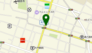 三味恒の地図画像