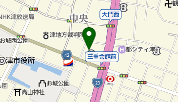 株式会社みずほ銀行津支店の地図画像