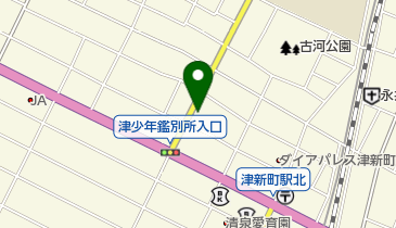 松屋クリーニング店の地図画像