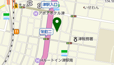 津コンタクトレンズの地図画像