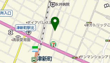 愛知商銀津支店の地図画像