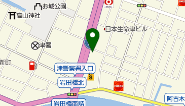 たばね庵津店の地図画像