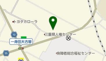 三重県中勢児童相談所の地図画像