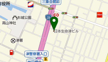 日本生命保険相互会社 ライフプラザ津・ご来店窓口の地図画像