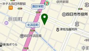 三重弁護士会四日市支部の地図画像