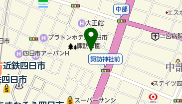 諏訪神社の地図画像