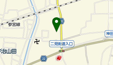 益ガラスの地図画像