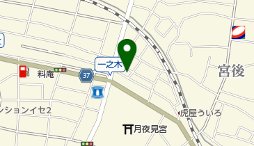 メガネの山中の地図画像