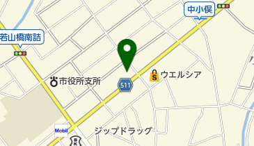 理容中西の地図画像