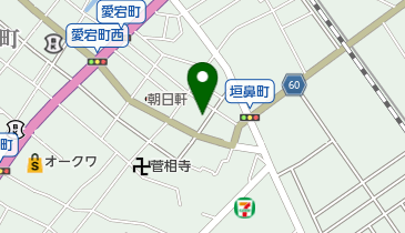 オカ美容室の地図画像