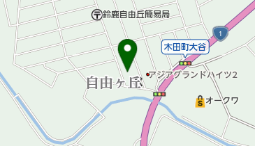 シャン自由ヶ丘店の地図画像