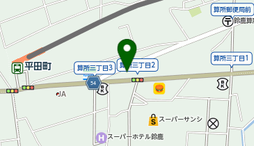 わかば整体院鈴鹿店の地図画像