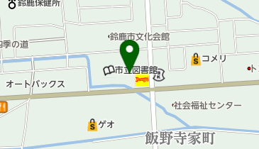 鈴鹿西ロータリークラブの地図画像