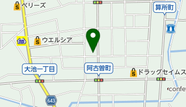 紫砂髪かざりの地図画像