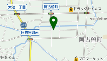 美容室まほうどーぅの地図画像