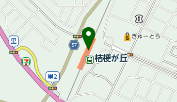 桔梗が丘自転車センターの地図画像